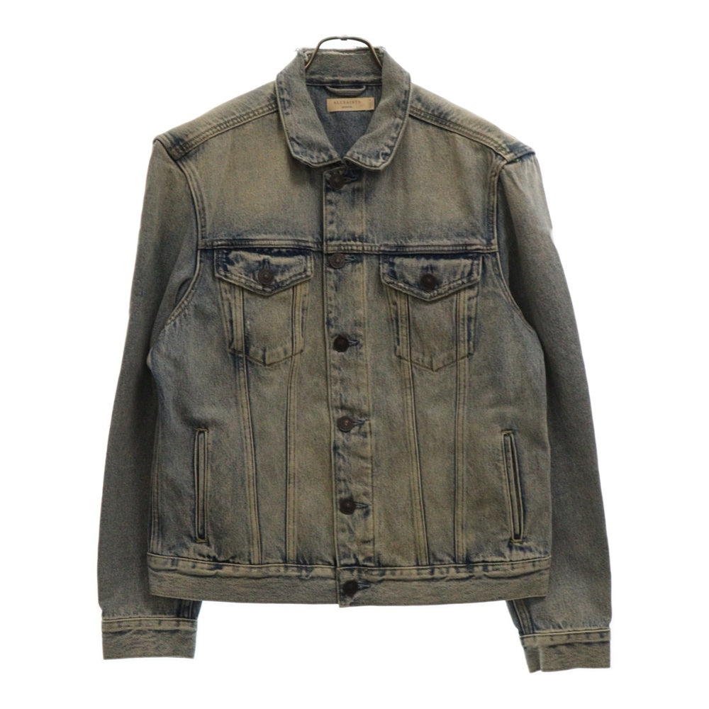 ALLSAINTS(オールセインツ) ダメージ加工デニムジャケット ブルー