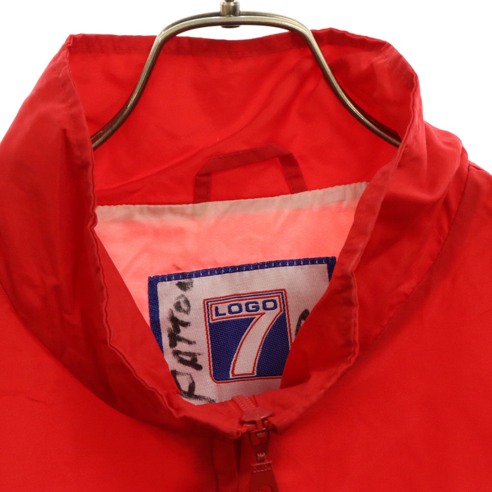 VINTAGE(ヴィンテージ) 90S VINTAGE LOGO7 NEBRASKA HUSKERS NYRON JACKET ヴィンテージ ロゴセブン ネブラスカハスカーズ ジップアップナイロンジャケット レッド