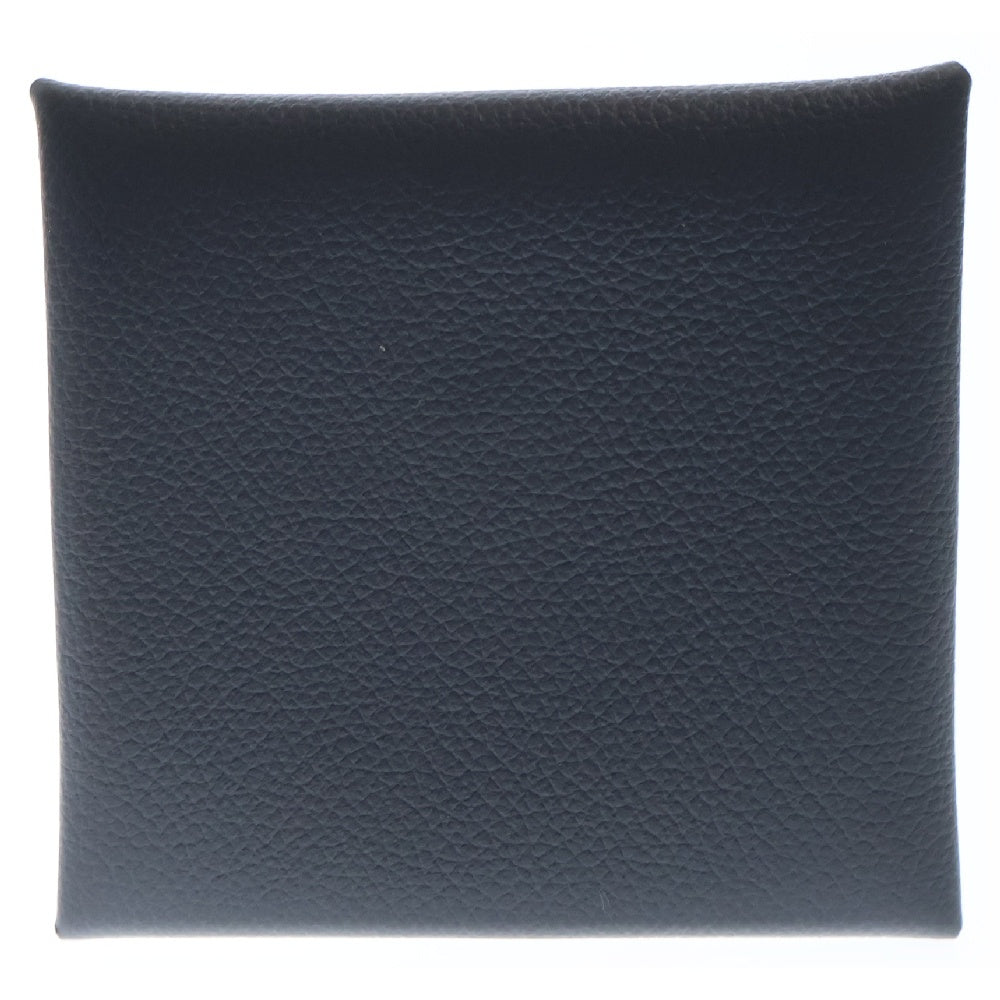 HERMES(エルメス) Bastia Change Purse バスティア レザー コインケース グレー W刻印