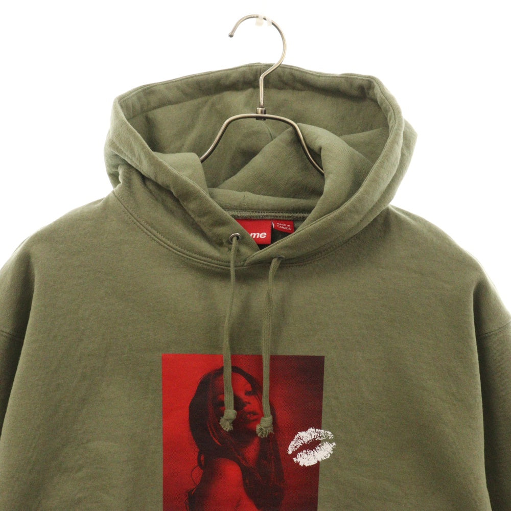 SUPREME(シュプリーム) 24AW Kate Moss Hooded Sweat Shirt ケイト モス フーデッド プルオーバー スウェット パーカー オリーブ