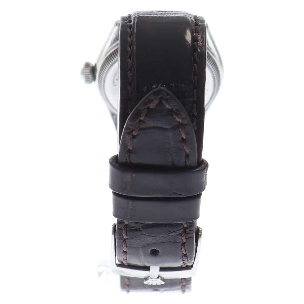 ROLEX(ロレックス) VINTAGE SPEED KING Ref:4220 スピードキング 腕時計 白文字盤 純正バックル クロコダイル社外ベルト シルバー