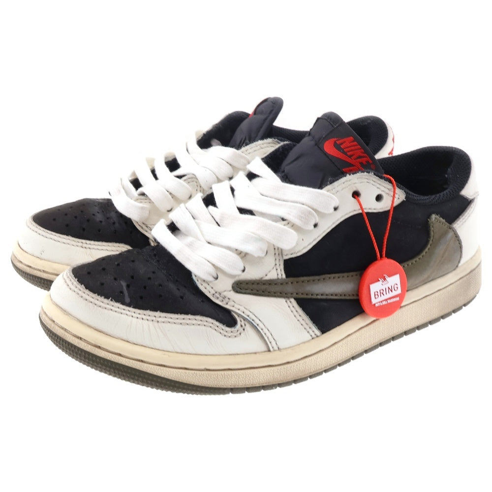 NIKE(ナイキ) ×TRAVIS SCOTT WMNS AIR JORDAN 1 トラヴィススコット ウィメンズ エアジョーダン1 ローカットスニーカー US6.5/23.5cm DZ4137-106