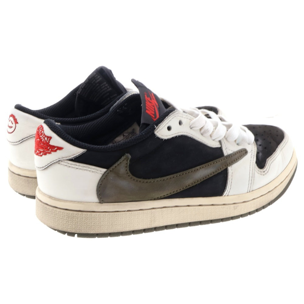 NIKE(ナイキ) ×TRAVIS SCOTT WMNS AIR JORDAN 1 トラヴィススコット ウィメンズ エアジョーダン1 ローカットスニーカー US6.5/23.5cm DZ4137-106