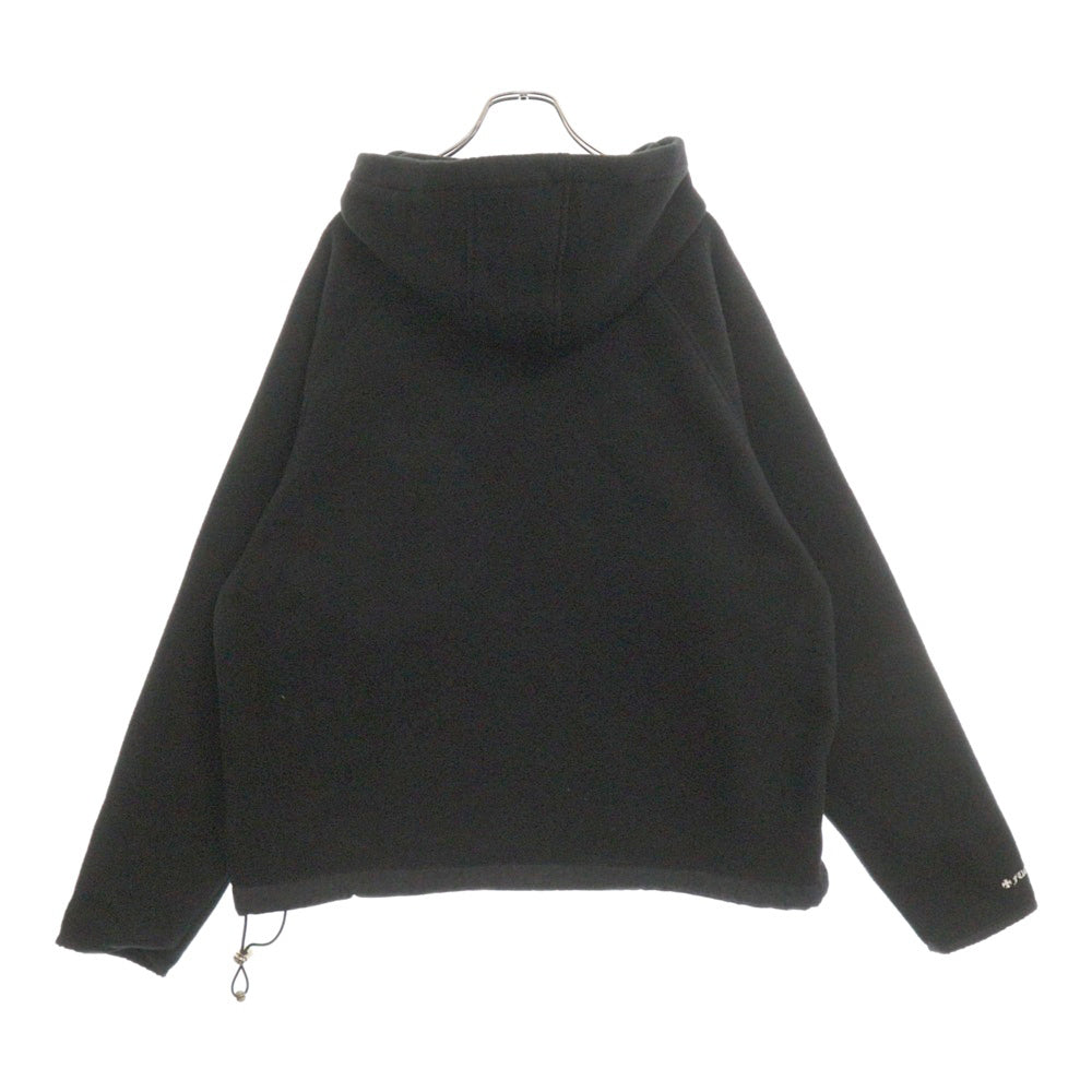 CHROME HEARTS(クロムハーツ) YNT U DETENT HDPL FLC クロスボールボタンフリースパーカー フーディ ブラック