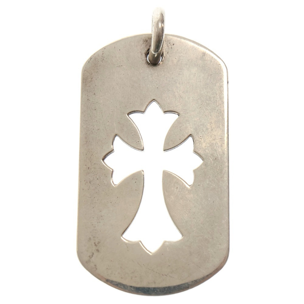 CHROME HEARTS(クロムハーツ) D TAG LRG CO CRS カットアウトクロスドッグタグ ラージ ペンダントトップ シルバー