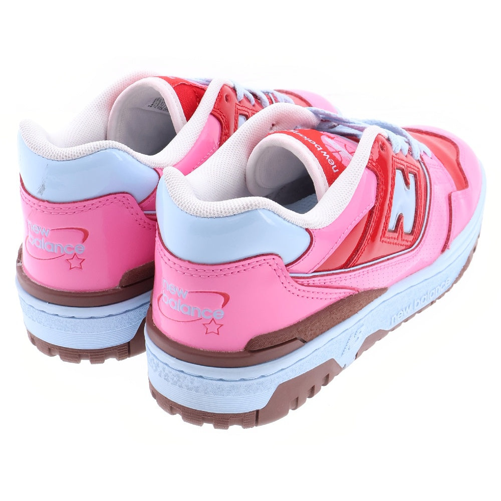 New Balance(ニューバランス) BB550YKC PATENT パテント エナメル ローカットスニーカー ピンク/レッド US6/24.0cm