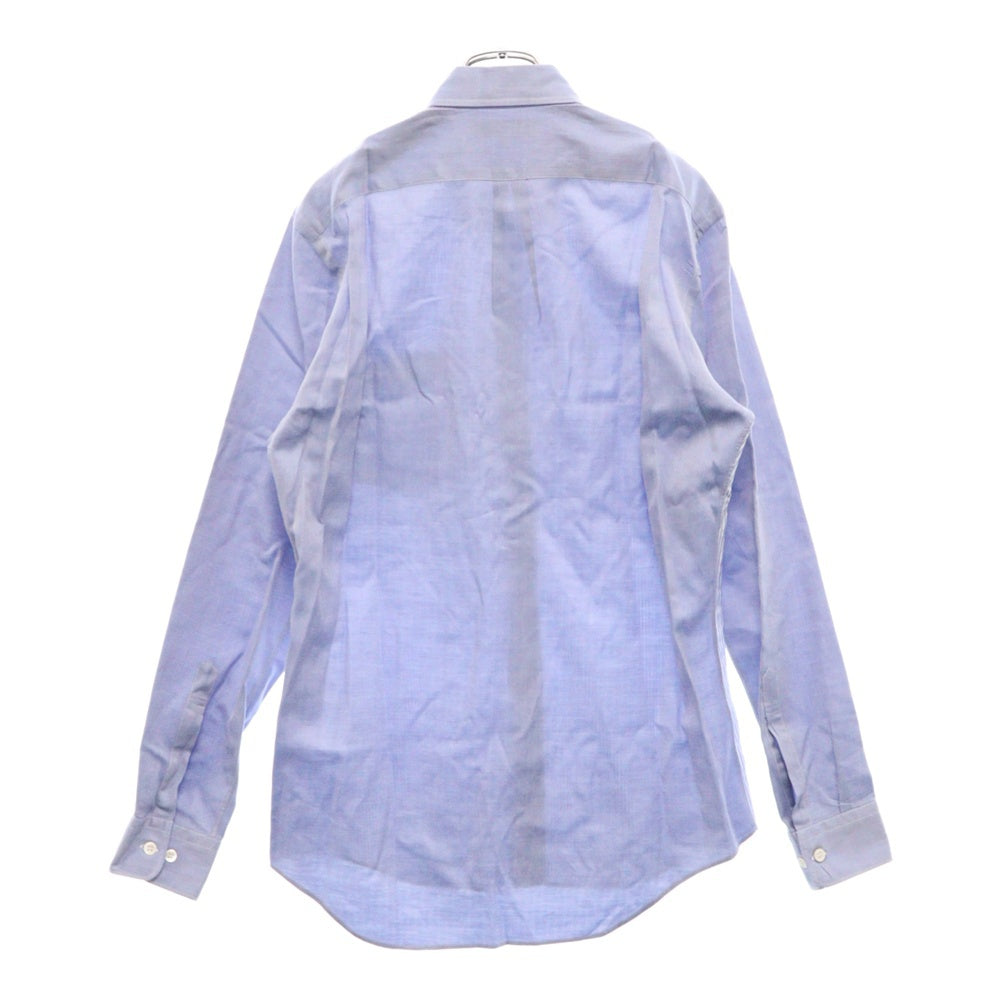 COMME des GARCONS HOMME DEUX(コムデギャルソン オムドゥ) 07SS ストライプ 切替 BD ボタン コットン 長袖シャツ ロングスリーブ ブルー/ホワイト DS-B008