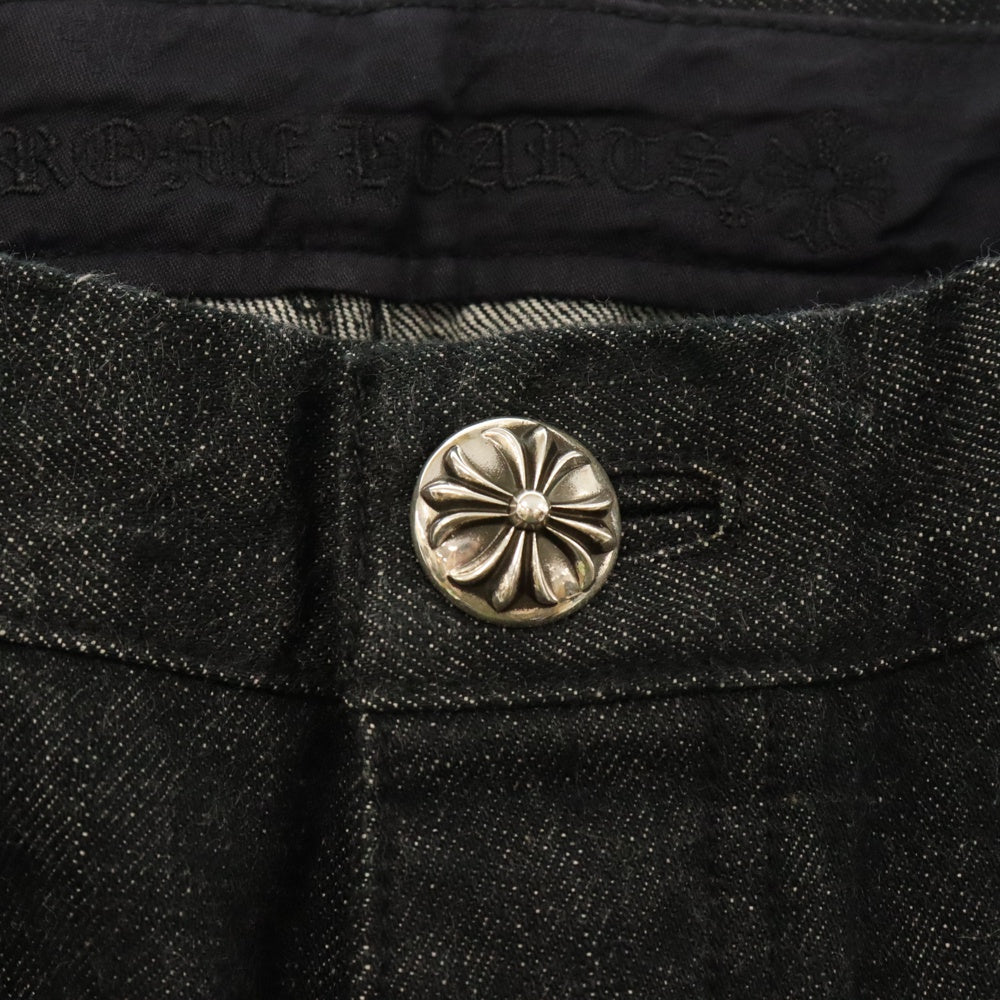 CHROME HEARTS(クロムハーツ) JEAN STRTLG FBRC スターパッチデニムパンツ ブラック