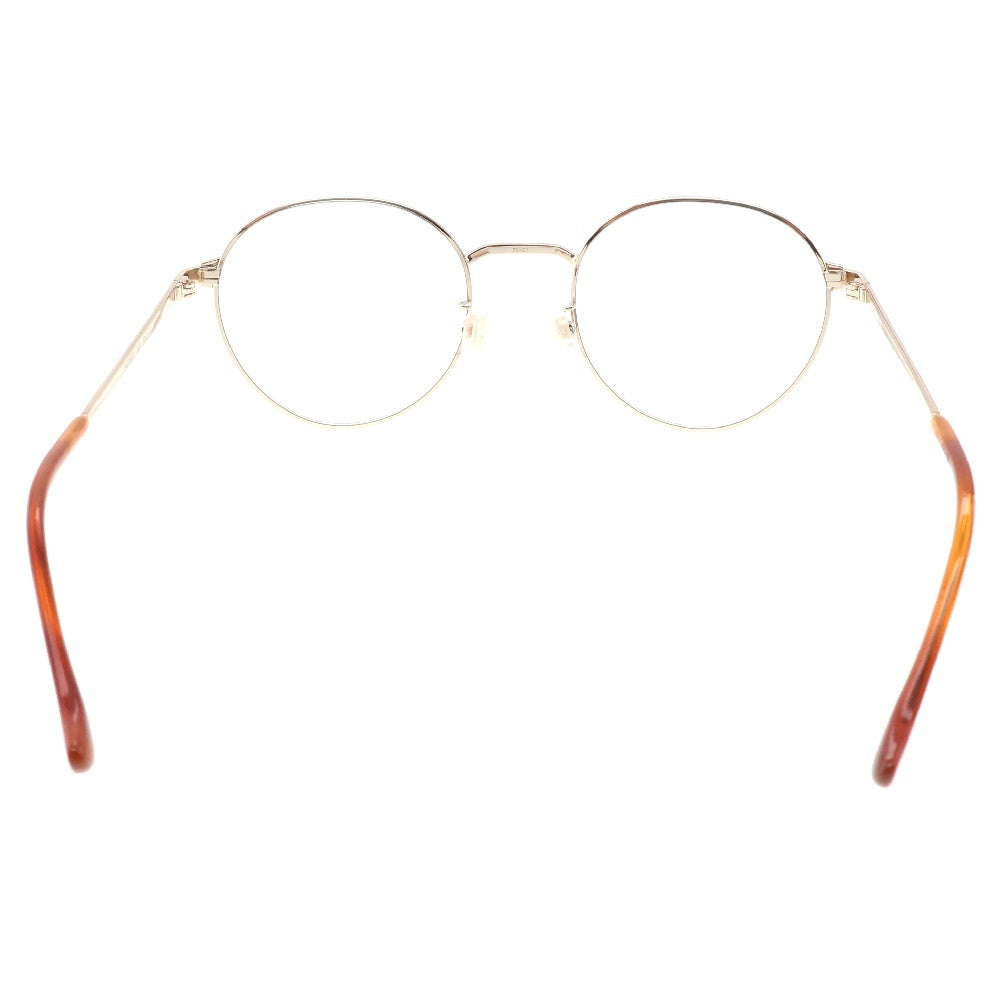 GUCCI(グッチ) ラウンドフレーム サイド ロゴ サングラス アイウェア GG0581O ゴールド/ブラウン