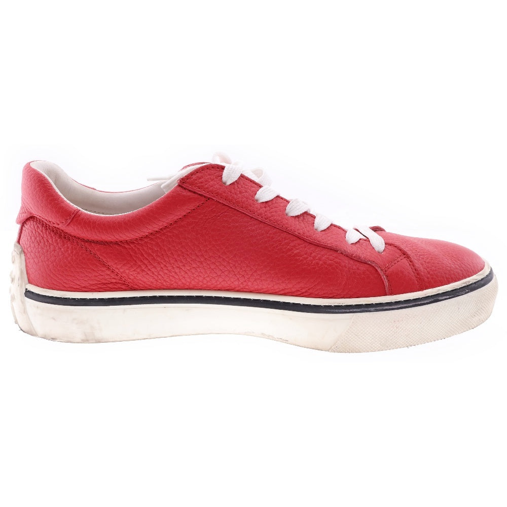 TOD'S(トッズ) レザー ローカットスニーカー レッド/ホワイト
