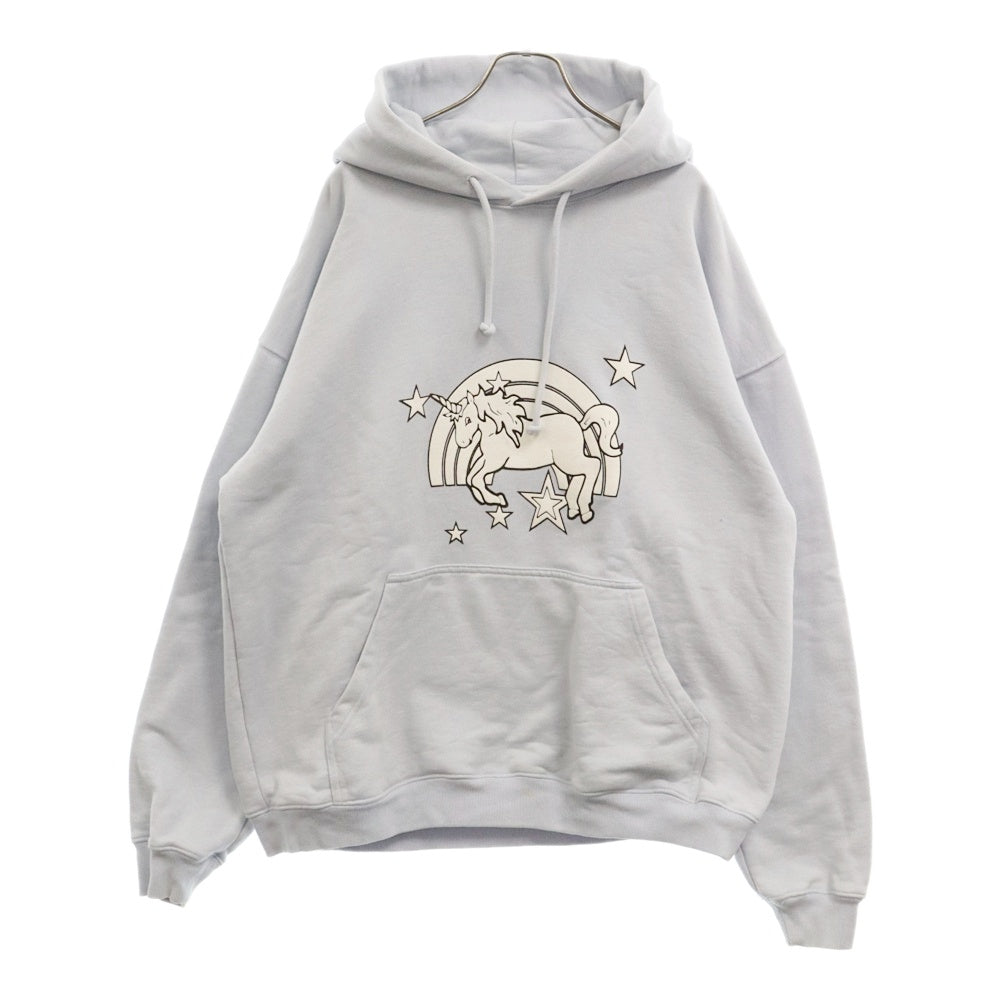 VETEMENTS(ヴェトモン) 21SS Blue Magic Unicorn Hoodie マジック ユニコーン フーディ プルオーバースウェットパーカー ブルー UE51TR400X