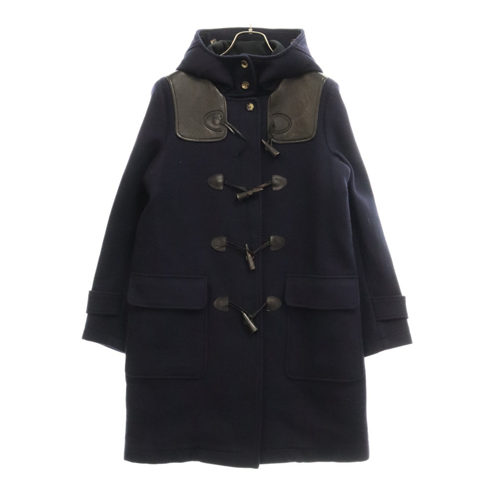 CELINE(セリーヌ) フィービー期 アーカイブ ラムレザー ヨーク切替 ウール ダッフルコート ネイビー 2 8G94 4154