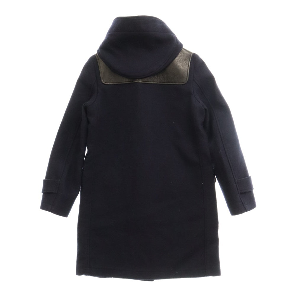 CELINE(セリーヌ) フィービー期 アーカイブ ラムレザー ヨーク切替 ウール ダッフルコート ネイビー 2 8G94 4154