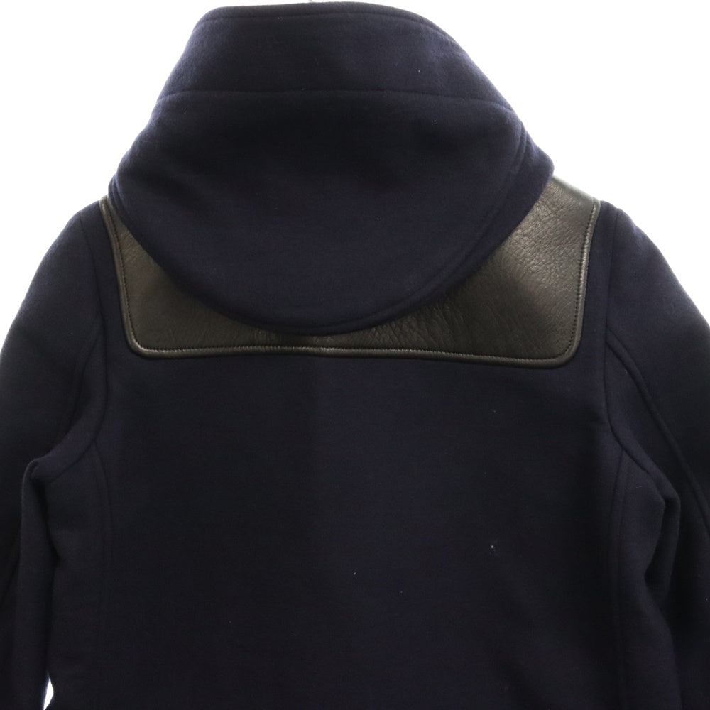 CELINE(セリーヌ) フィービー期 アーカイブ ラムレザー ヨーク切替 ウール ダッフルコート ネイビー 2 8G94 4154