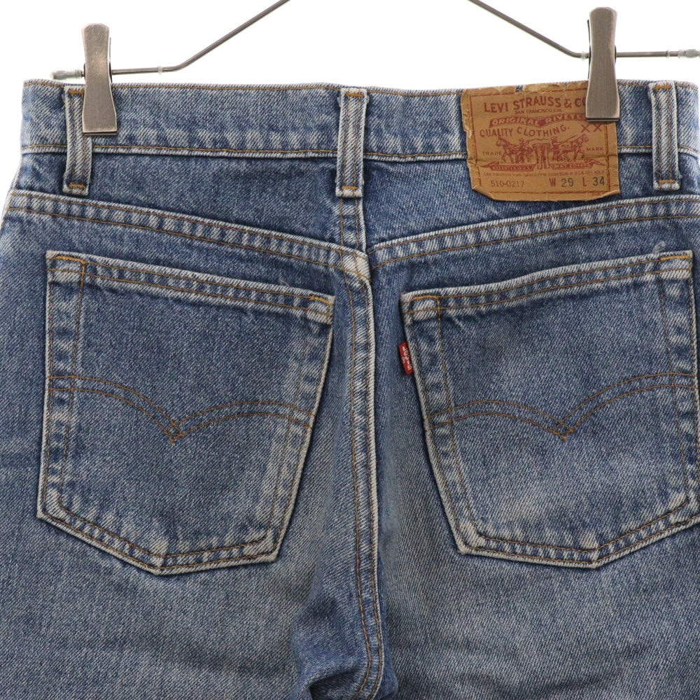 Levi's(リーバイス) 90S VINTAGE USA製 510-0217 ヴィンテージ ボタン裏525 ストレートデニム パンツ インディゴ