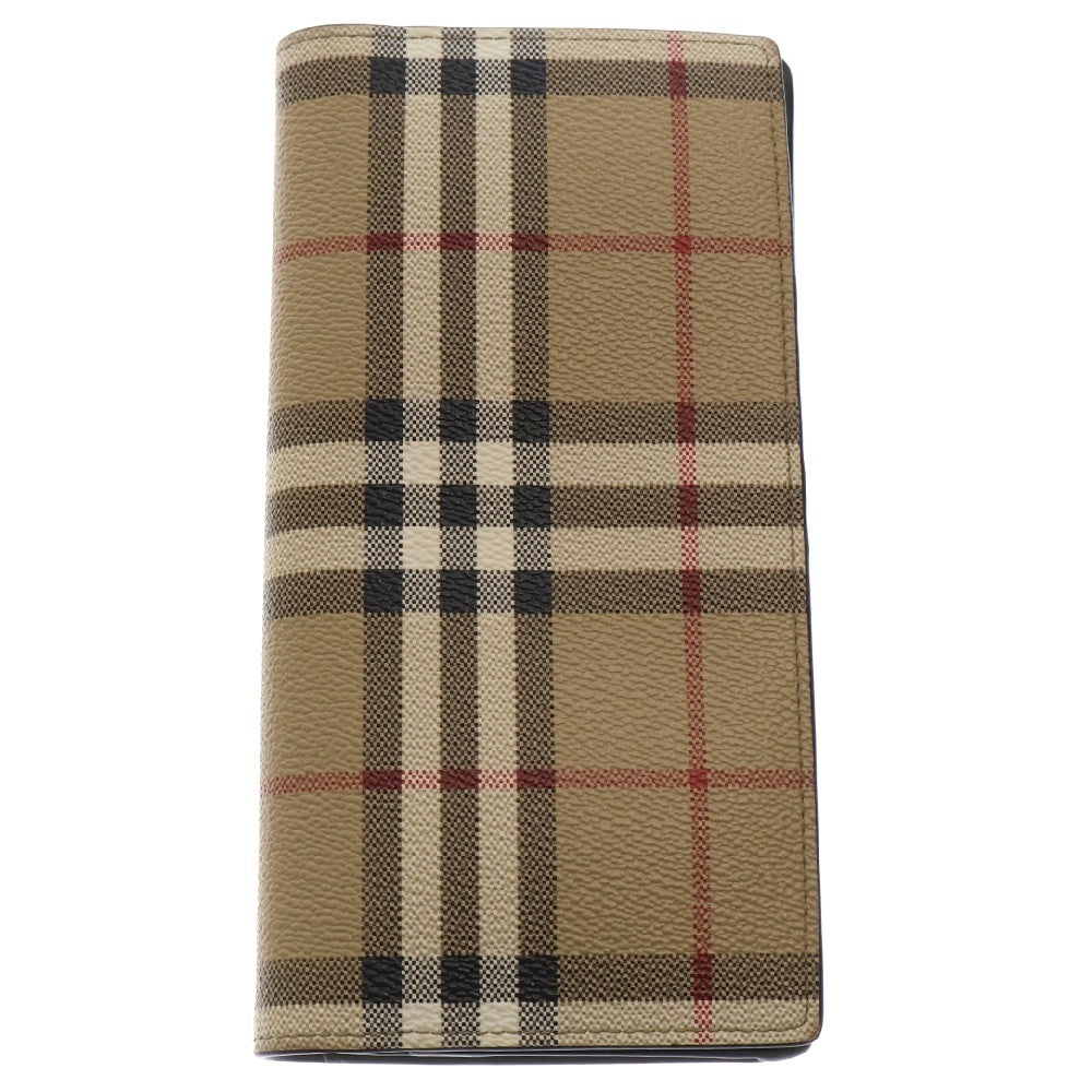 BURBERRY(バーバリー) Cavendish Leather Wallet キャベンディッシュ ノバチェック柄 レザーウォレット 二つ折り長財布 ベージュ 8065640