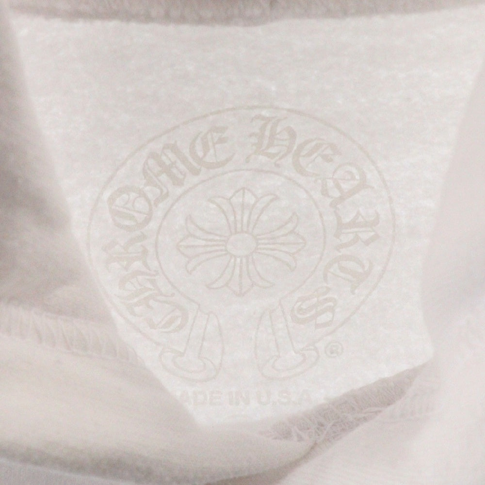 CHROME HEARTS(クロムハーツ) SWTSHRT PLVR プルオーバースウェットパーカー ローリングストーンズ プリントフーディ ホワイト/ブルー