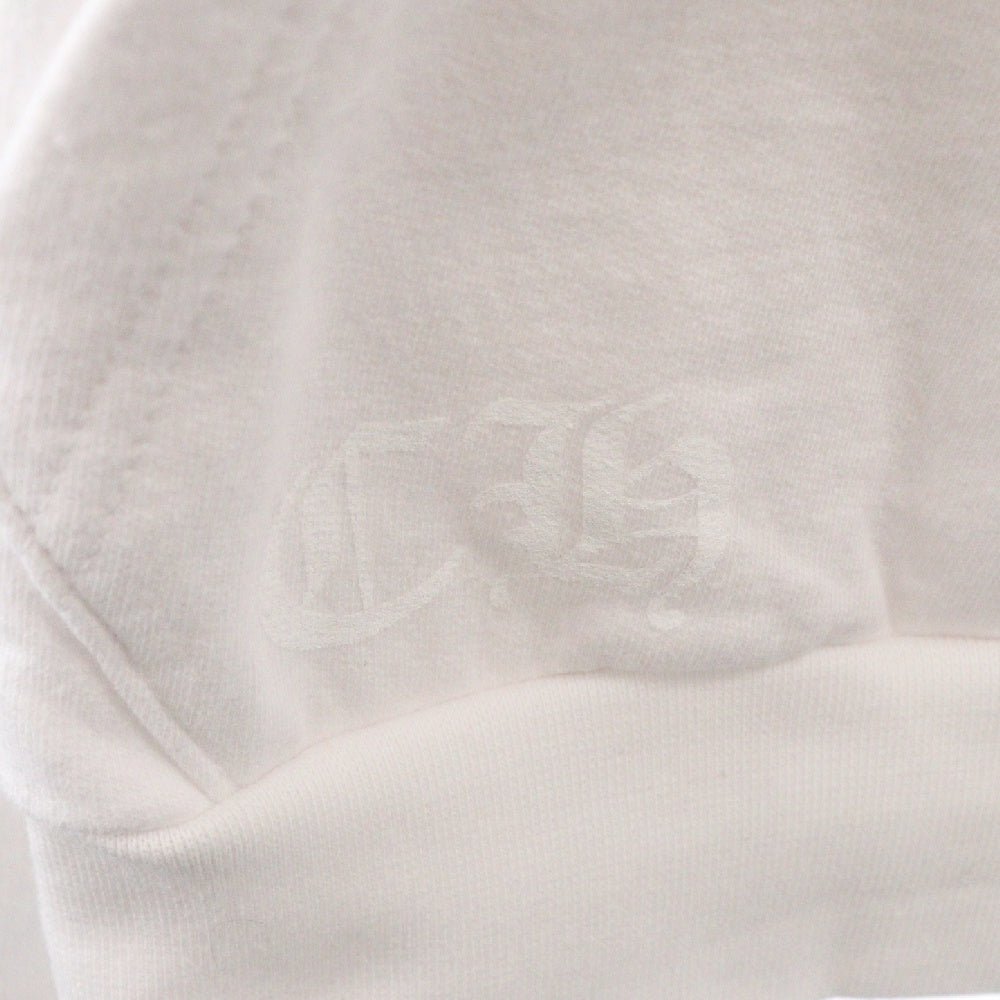 CHROME HEARTS(クロムハーツ) SWTSHRT PLVR プルオーバースウェットパーカー ローリングストーンズ プリントフーディ ホワイト/ブルー