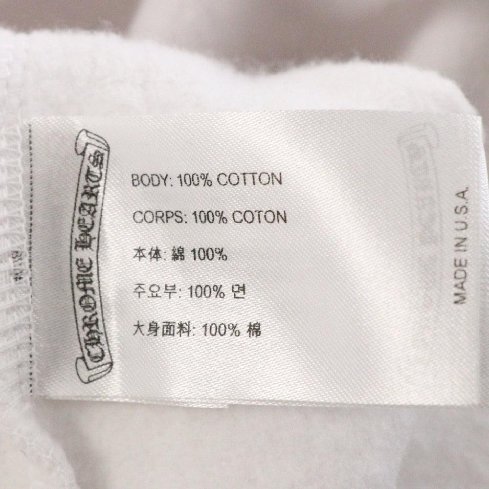 CHROME HEARTS(クロムハーツ) SWTSHRT PLVR プルオーバースウェットパーカー ローリングストーンズ プリントフーディ ホワイト/ブルー
