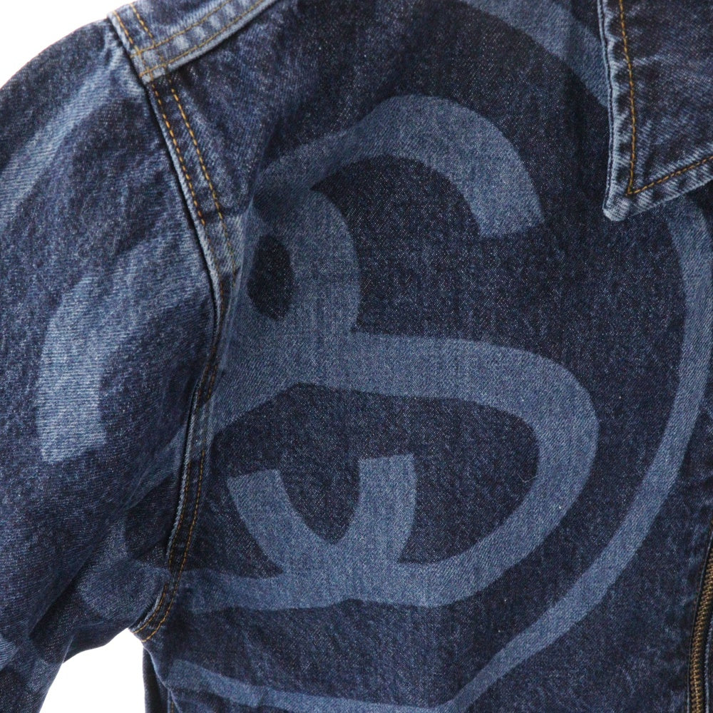 STUSSY(ステューシー) SS-LINK ZIP WORK JACKET SSリンクロゴ ジップアップ ワーク デニムジャケット インディゴ 115675