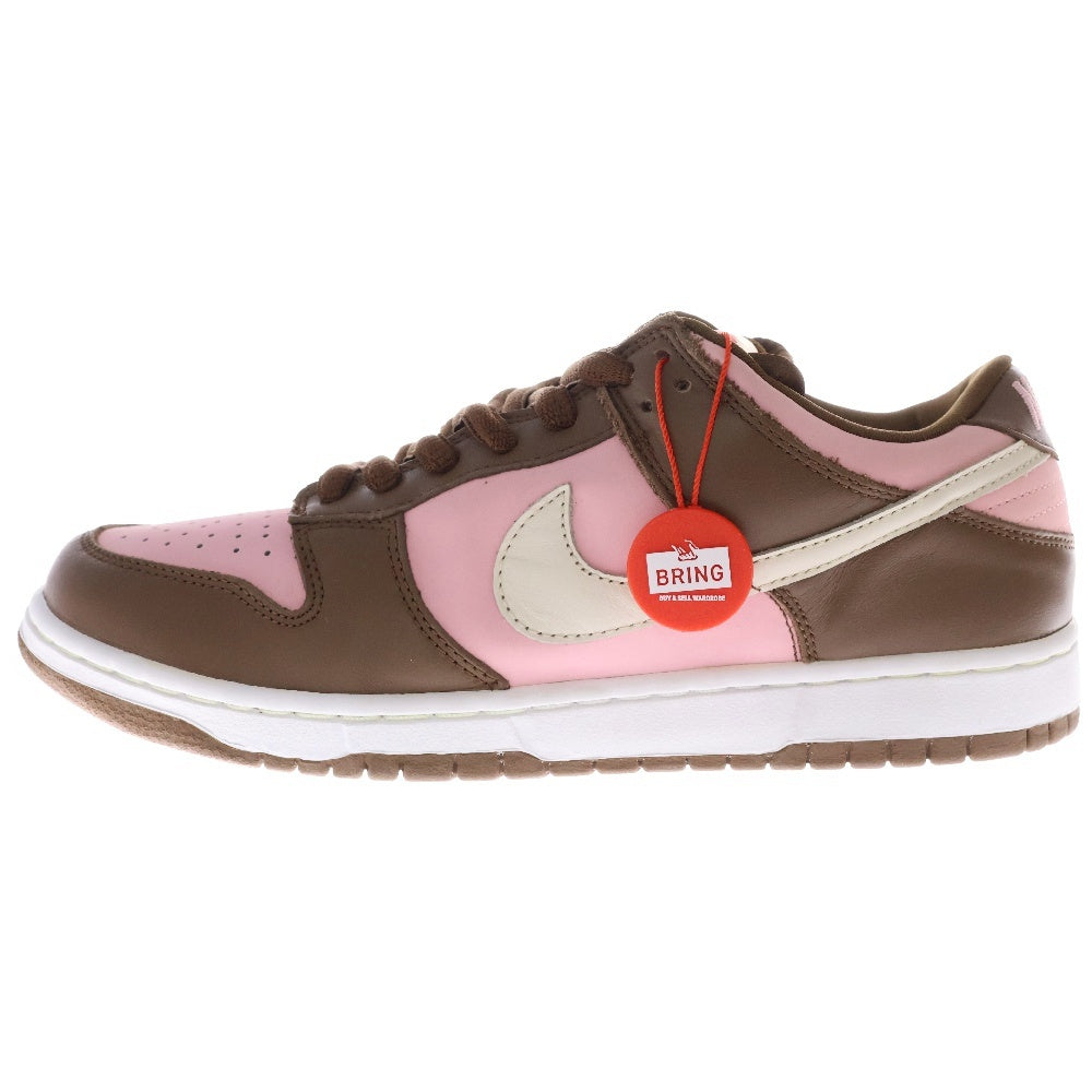 NIKE SB(ナイキエスビー) 【観賞用 2005年製】 ×STUSSY DUNK LOW PRO CHERRY ステューシー ダンク プロ チェリー ローカットスニーカー ピンク/ブラウン US9/27.0cm 304292-671