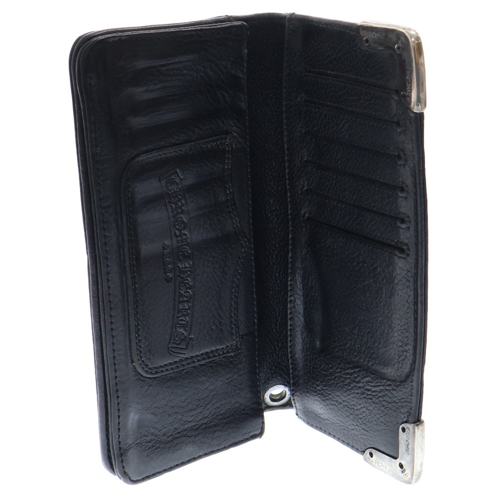 CHROME HEARTS(クロムハーツ) LNG SNGL FLD TIPS シングルフォールド レザーウォレット 財布 ブラック BCA380