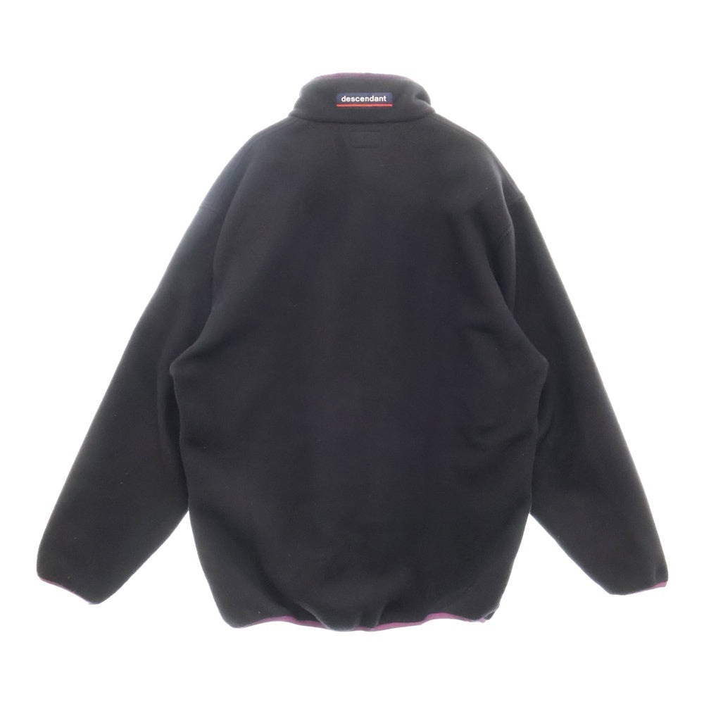 DESCENDANT(ディセンダント) HUMMING FLEECE PULLOVER ハミング フリースプルオーバー ブラック