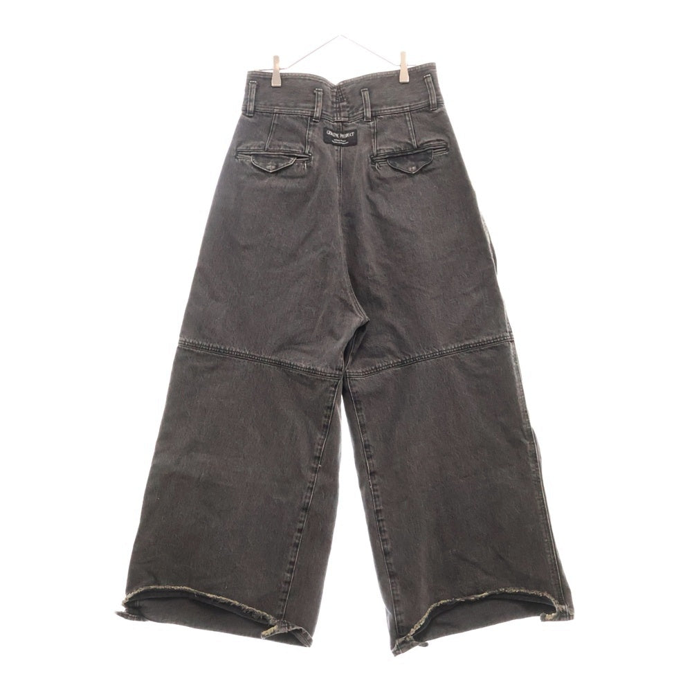 ESSAY(エッセイ) 22SS GOTHIC DENIM ゴシック 4タック ワイドストレート デニムパンツ ジーンズ ブラック/グレー ES14P-02