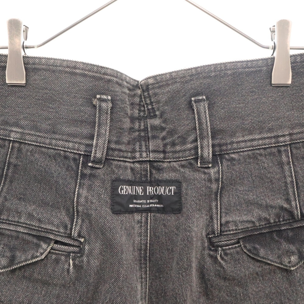 ESSAY(エッセイ) 22SS GOTHIC DENIM ゴシック 4タック ワイドストレート デニムパンツ ジーンズ ブラック/グレー ES14P-02