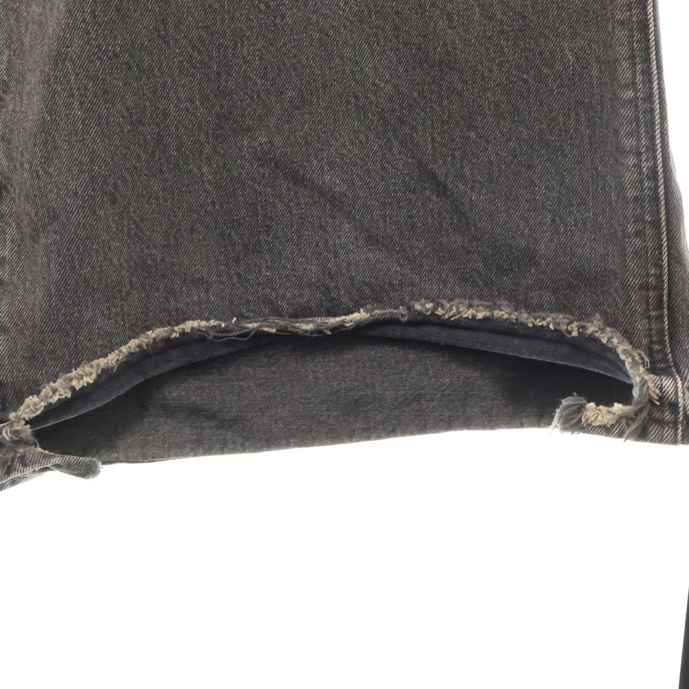 ESSAY(エッセイ) 22SS GOTHIC DENIM ゴシック 4タック ワイドストレート デニムパンツ ジーンズ ブラック/グレー ES14P-02