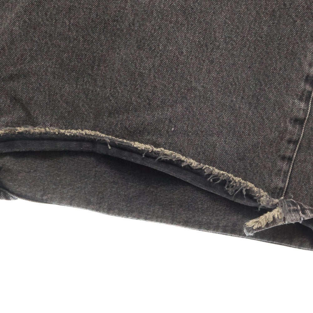 ESSAY(エッセイ) 22SS GOTHIC DENIM ゴシック 4タック ワイドストレート デニムパンツ ジーンズ ブラック/グレー ES14P-02