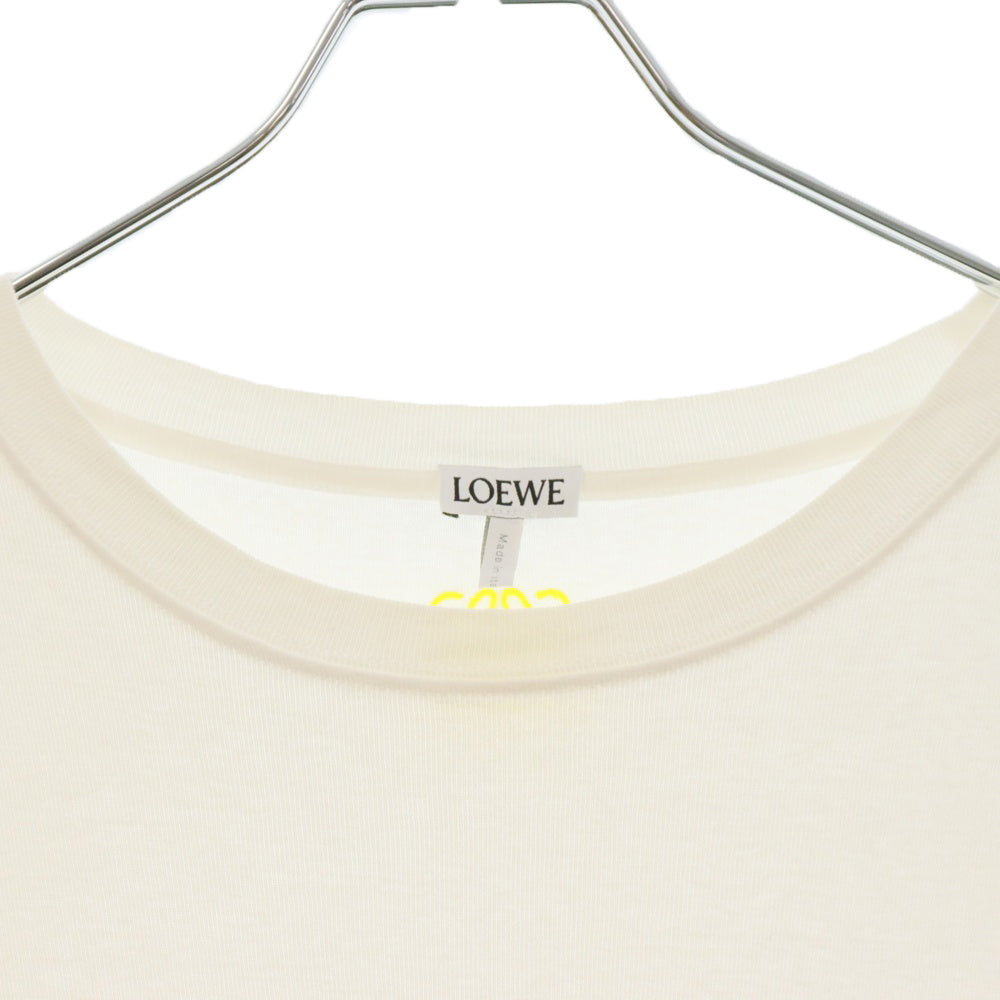 LOEWE(ロエベ) OYSTER SNACK オイスター スナック プリント クルーネック 半袖Tシャツ カットソー ホワイト H526Y22X46