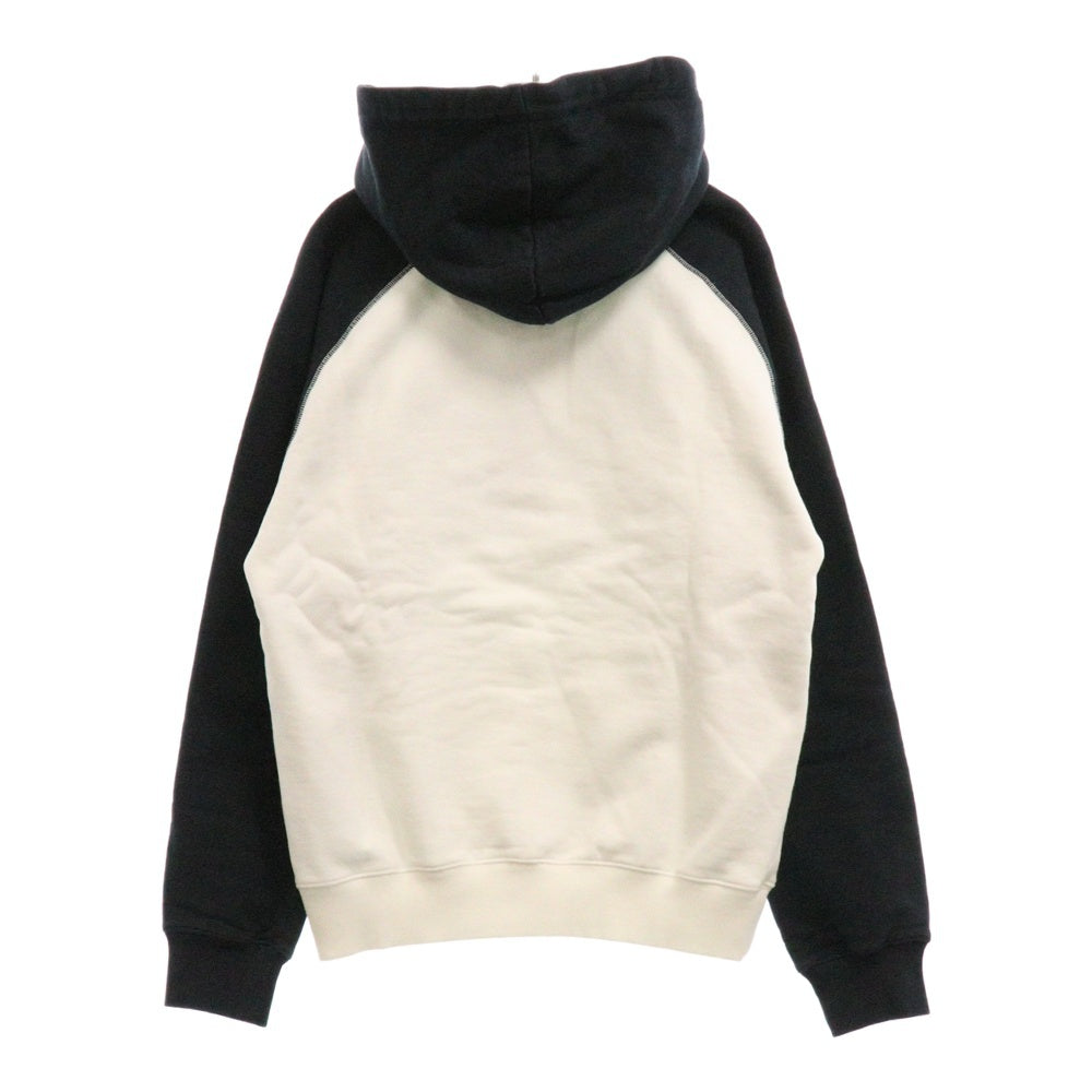DIOR(ディオール) 22SS Avenue Montaigne ロゴエンブロイダリー フーディ プルオーバースウェットパーカー ホワイト/ネイビー 213J680A0531