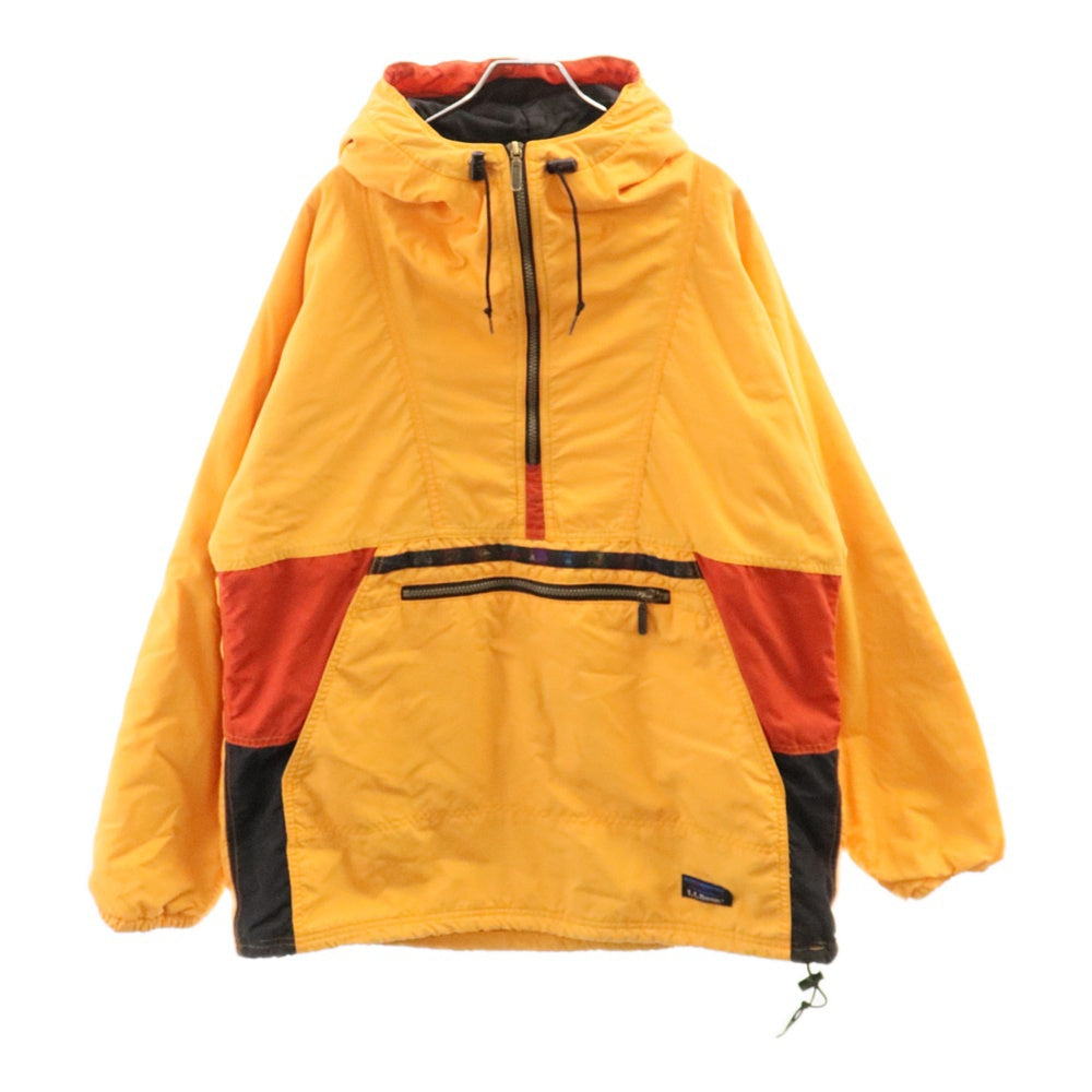 L.L.Bean(エルエルビーン) 90S Thinsulate 中綿 チロリアンテープ フーデッド アノラックパーカー イエロー/レッド/ブラック 0T453