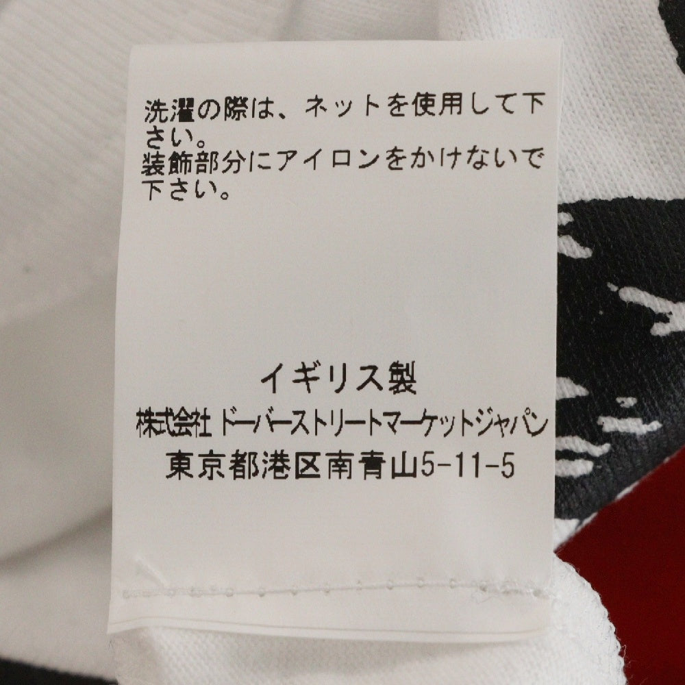 J.W.ANDERSON(ジェー ダブリュー アンダーソン) DOVER STREET MARKET GINZA 2022 ストロベリープリント半袖Tシャツ ホワイト ドーバーストリートマーケット銀座