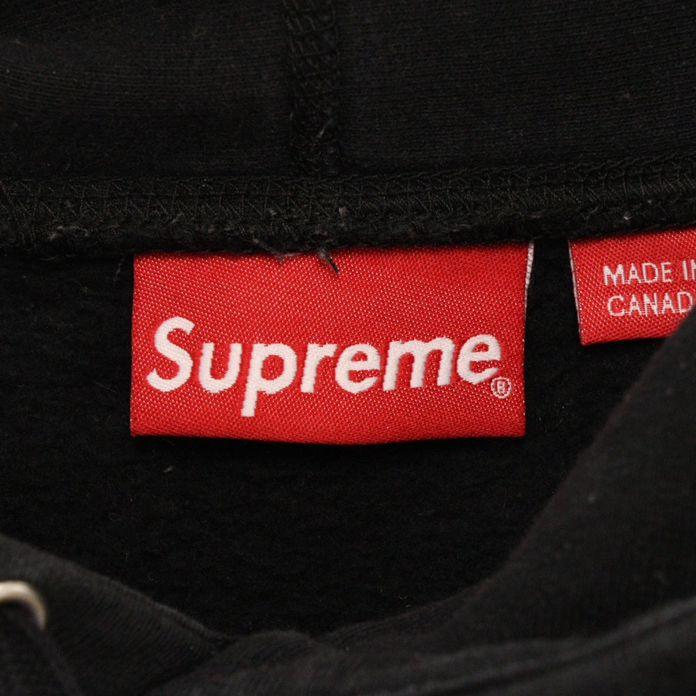 SUPREME(シュプリーム) 19SS Chenille Hooded Sweatshirt シェニール プルオーバーパーカー スウェット ブラック