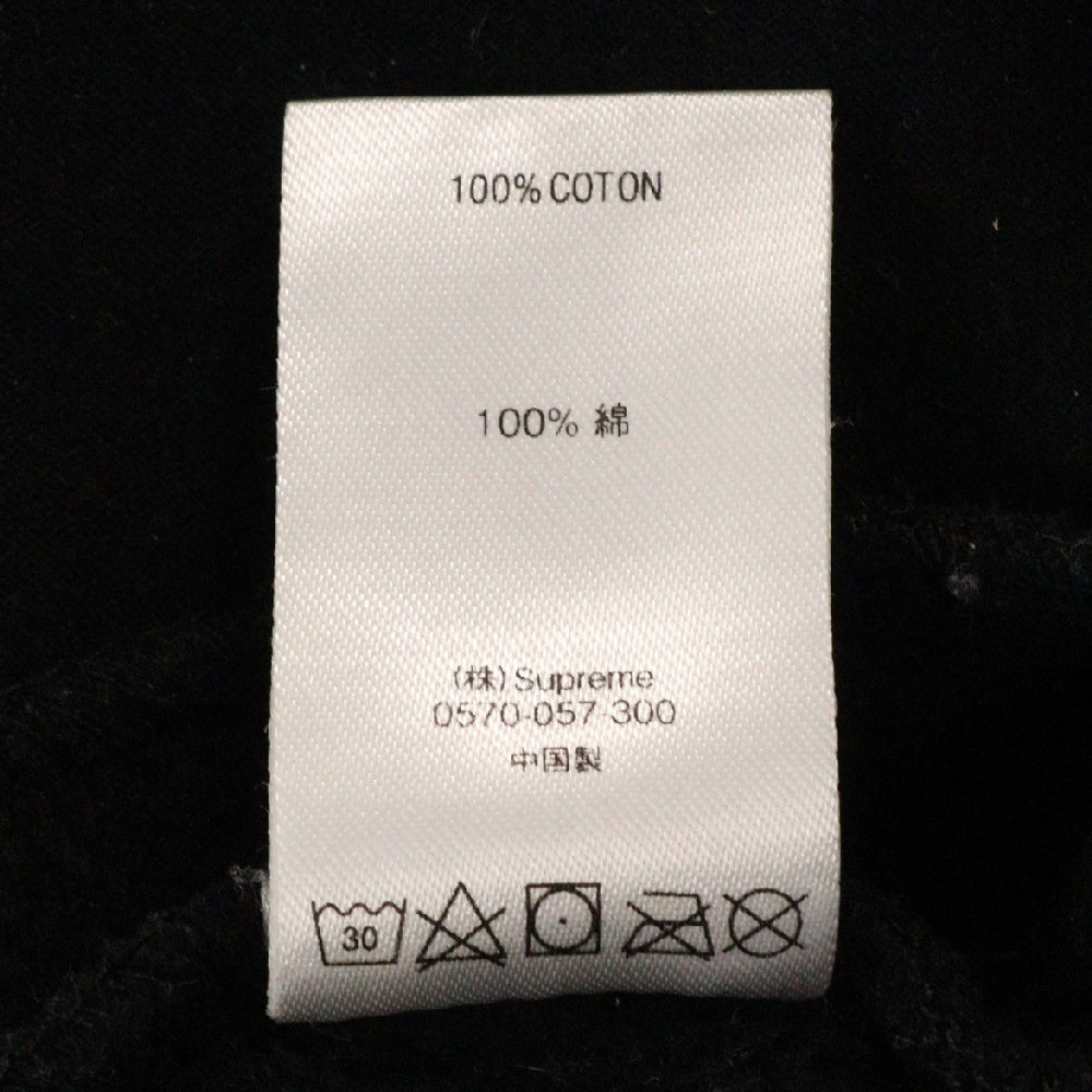 SUPREME(シュプリーム) 18SS Diagonal Hooded Sweatshirt ダイアナゴル フーディ プルオーバースウェットパーカー ブラック/ホワイト