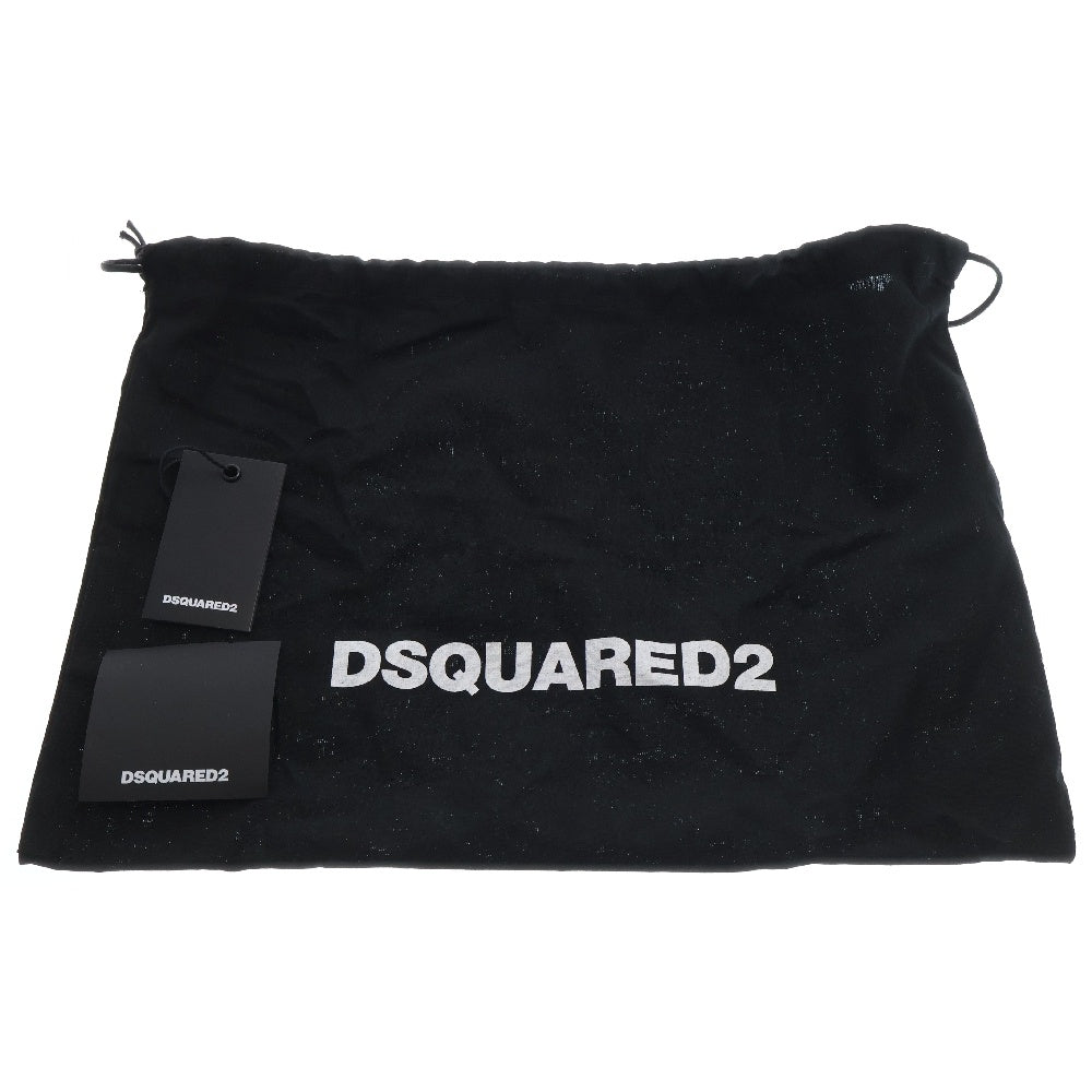 DSQUARED2(ディースクエアード) ロゴプレート付き ナイロン ポーチ ブラック SGW0008 11700001