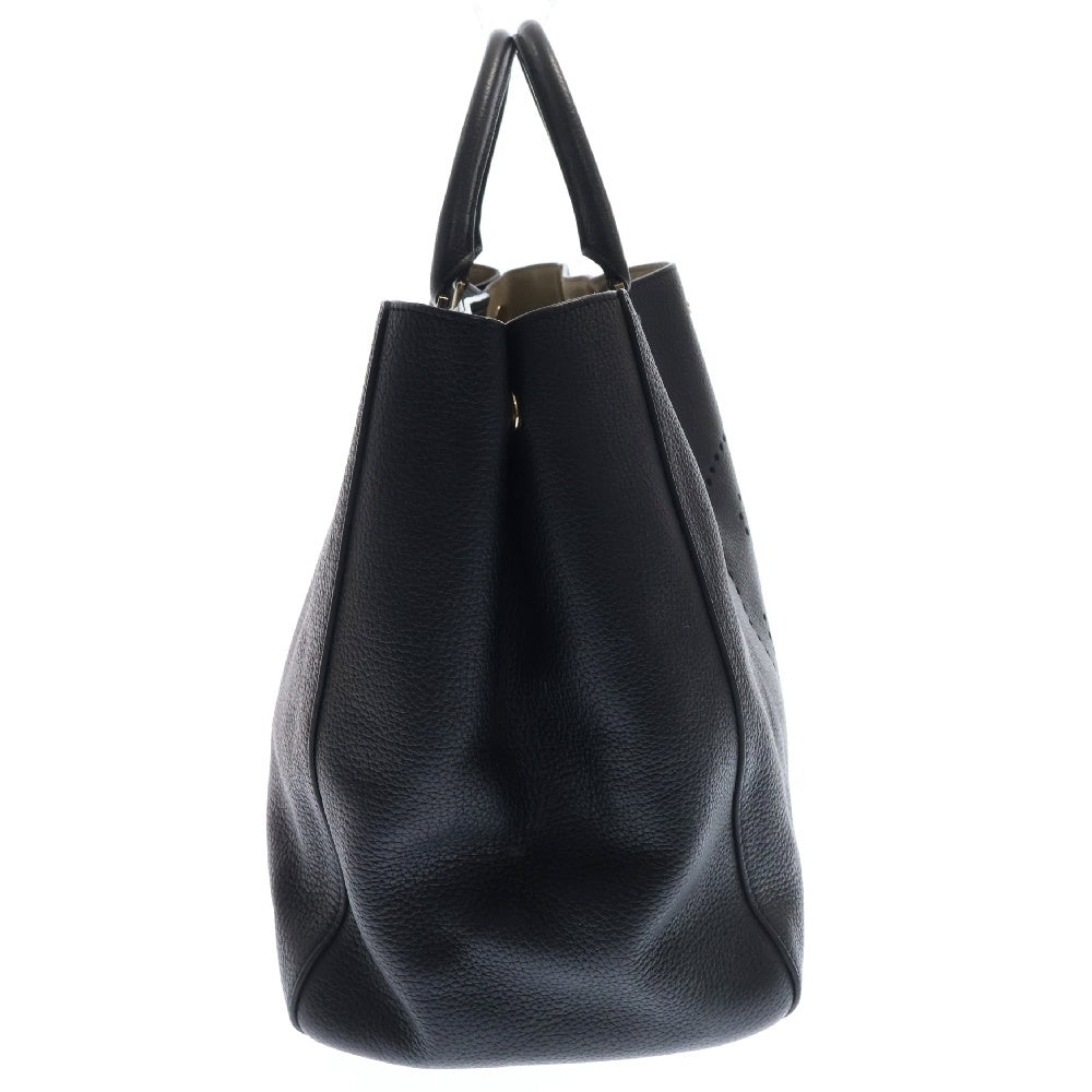 Anya Hindmarch(アニヤハインドマーチ) EBURY MAXI FEATHERWEIGHT イーバリー マキシ フェザーウェイト レザー トートバッグ ブラック