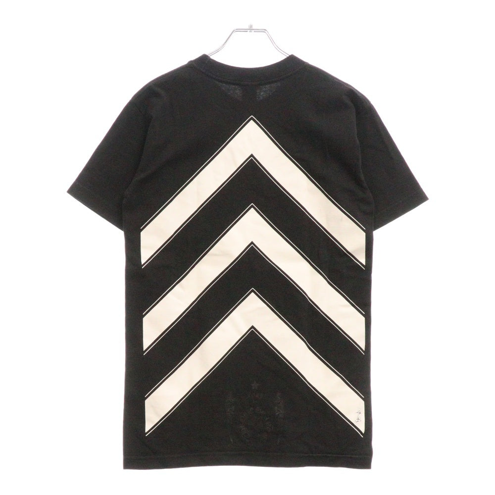 CHROME HEARTS(クロムハーツ) FOTI TEE フォティ スカルプリント クルーネック ポケット 半袖Tシャツ カットソー ブラック