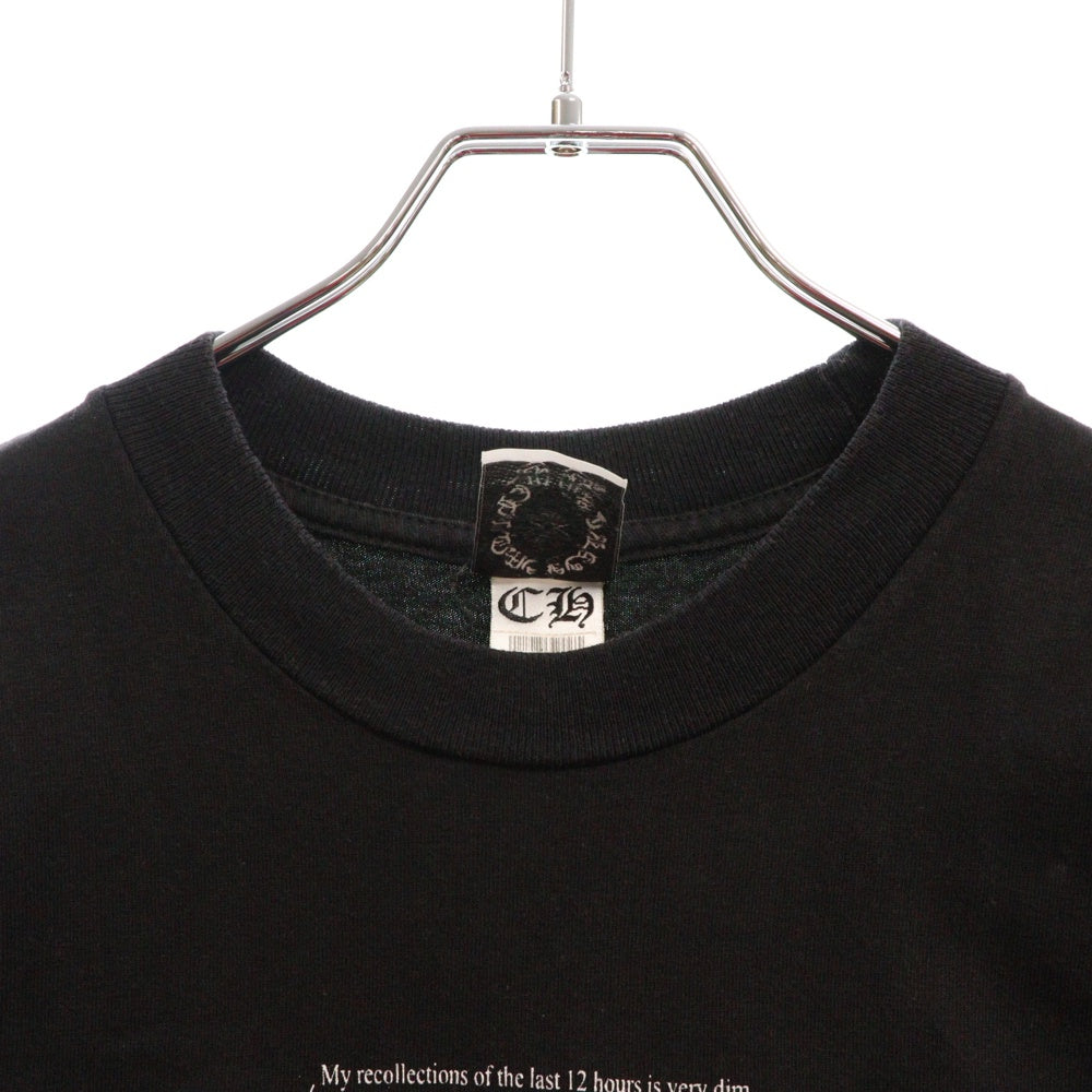CHROME HEARTS(クロムハーツ) FOTI TEE フォティ スカルプリント クルーネック ポケット 半袖Tシャツ カットソー ブラック