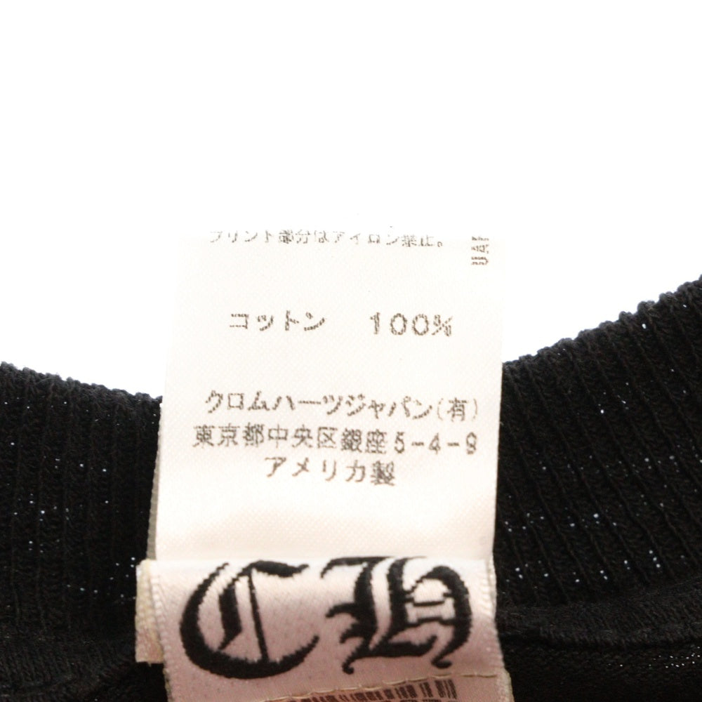 CHROME HEARTS(クロムハーツ) STAR S/S TEE 両面スタープリント クルーネック ポケット 半袖Tシャツ カットソー ブラック