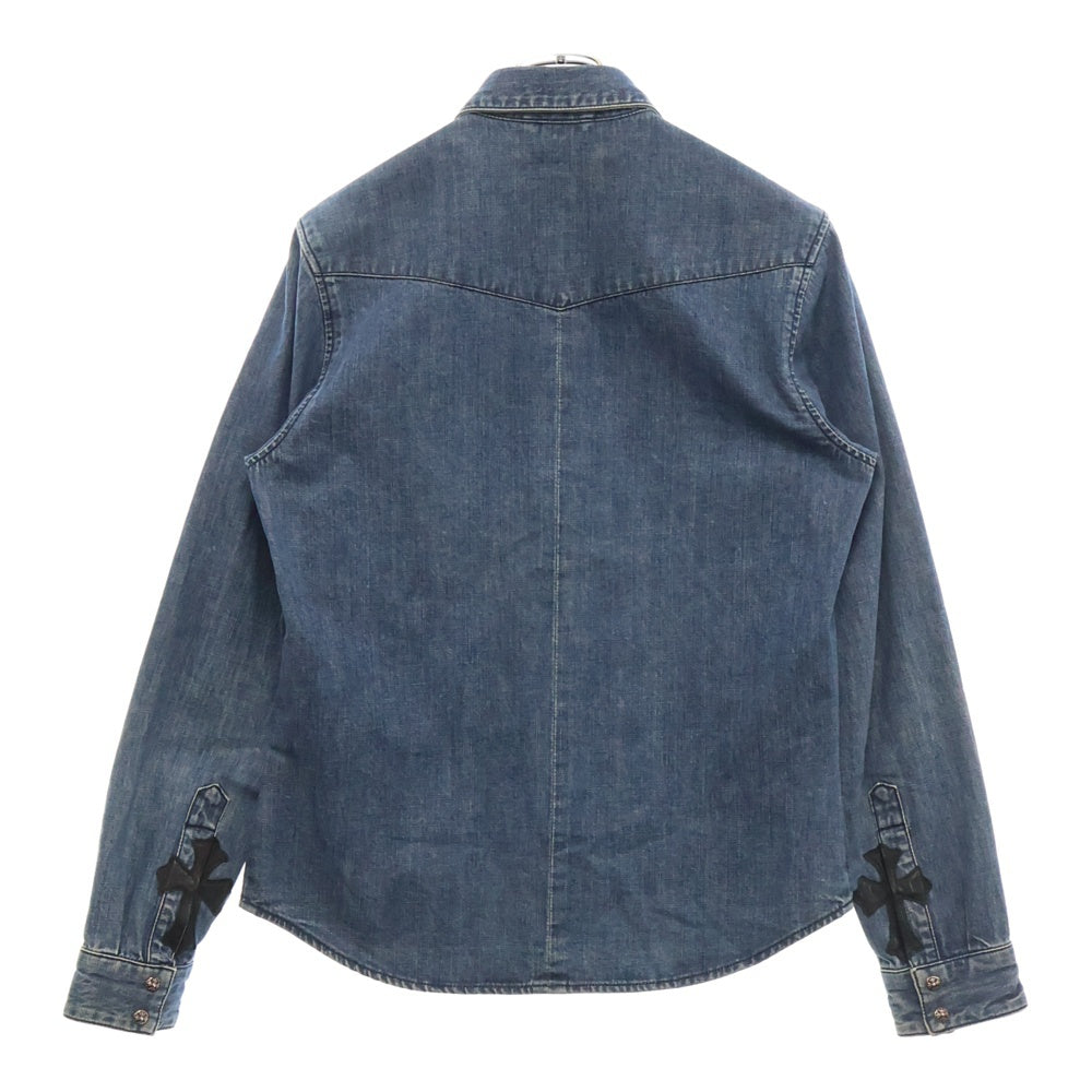 CHROME HEARTS(クロムハーツ) DENIM WESTERN クロスボールボタン デニムウエスタン 長袖シャツ インディゴ