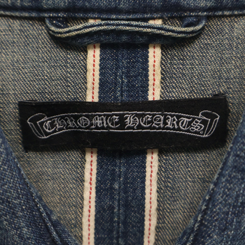 CHROME HEARTS(クロムハーツ) DENIM WESTERN クロスボールボタン デニムウエスタン 長袖シャツ インディゴ