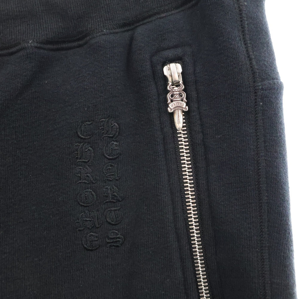 CHROME HEARTS(クロムハーツ) Y NOT CHプラスパッチ ダガージップ スウェットパンツ ブラック
