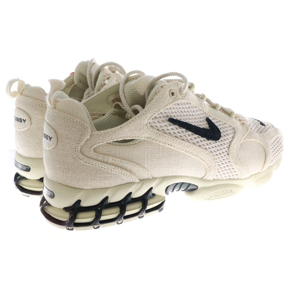 NIKE(ナイキ) ×STUSSY AIR ZOOM SPIRIDON CG 2 Fossil ステューシー エア ズーム スピリドン フォッシル ローカットスニーカー アイボリー US10.5/28.5cm CQ5486-200
