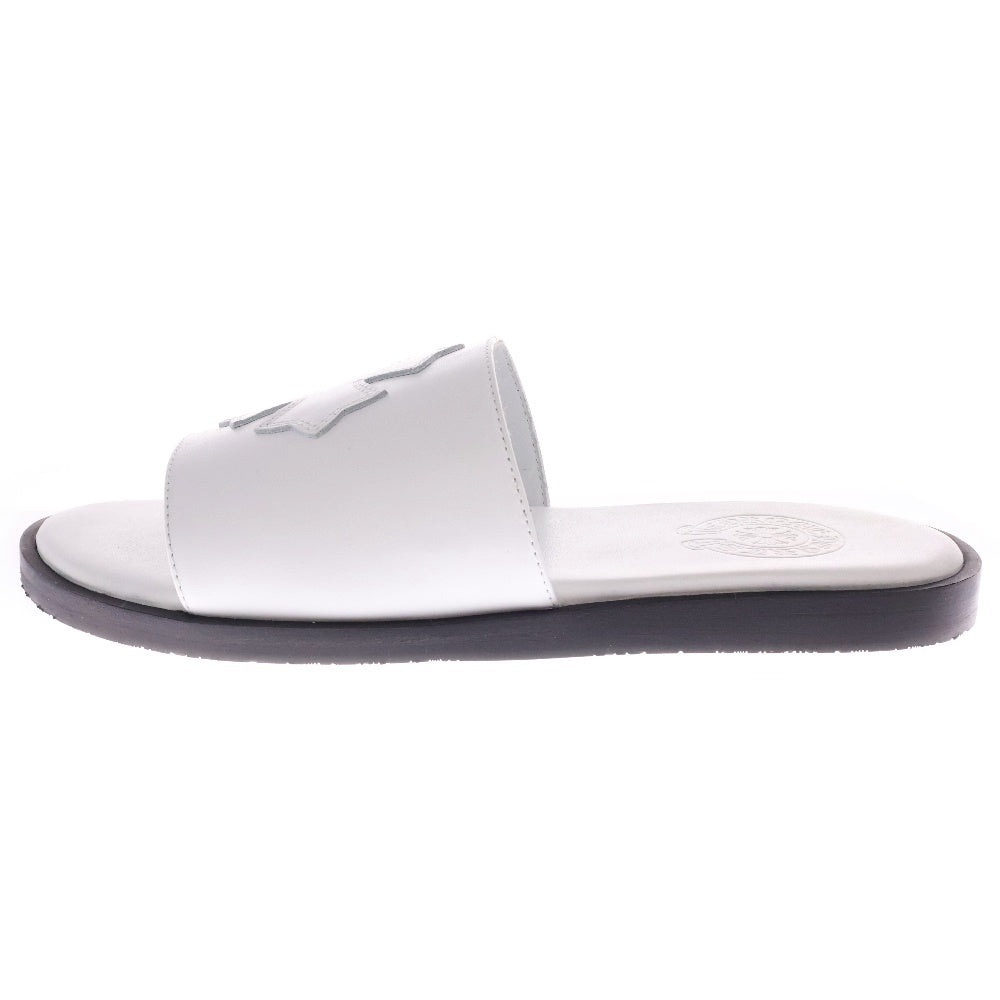 CHROME HEARTS(クロムハーツ) CH SLIDE LEATHER CHプラスパッチ レザーサンダル ホワイト