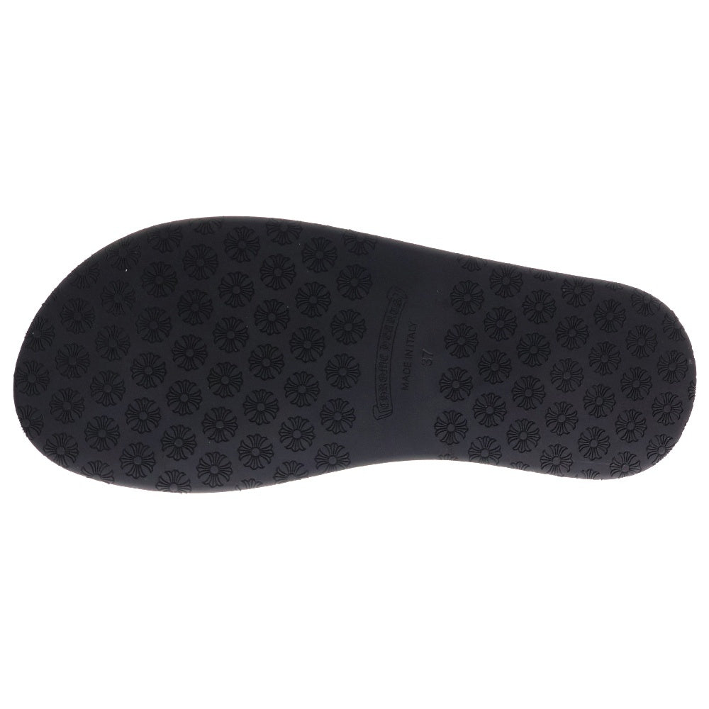 CHROME HEARTS(クロムハーツ) CH SLIDE LEATHER CHプラスパッチ レザーサンダル ホワイト