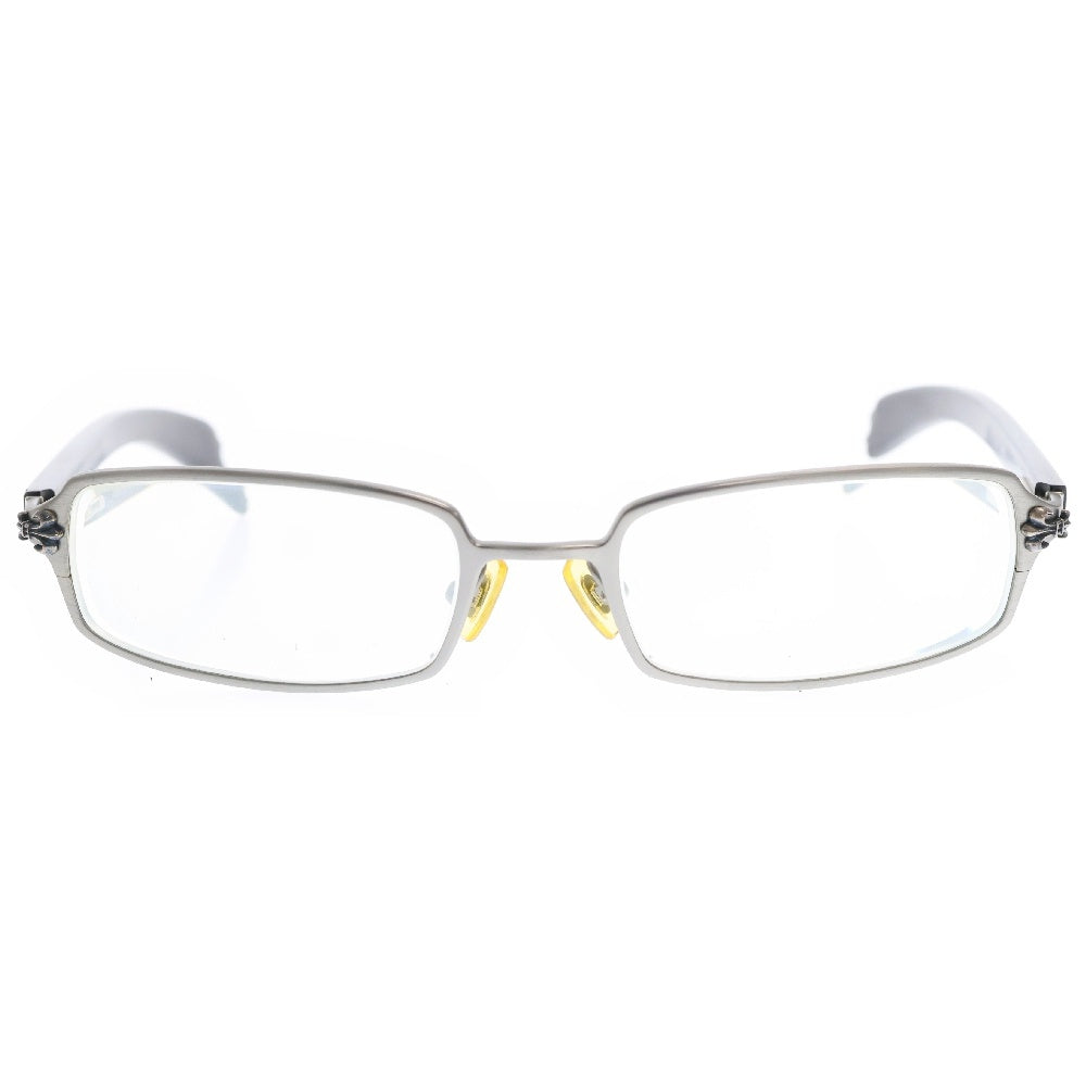 CHROME HEARTS(クロムハーツ) BLANK FRANK ブランクフランク エボニーテンプル スクエアメガネ 眼鏡 ブラウン