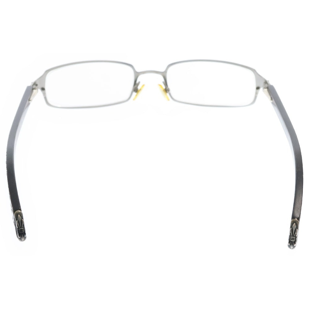 CHROME HEARTS(クロムハーツ) BLANK FRANK ブランクフランク エボニーテンプル スクエアメガネ 眼鏡 ブラウン